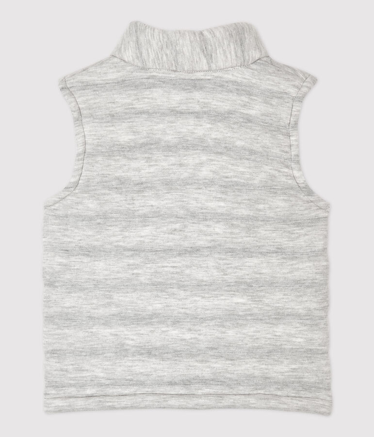 Blouson sans manche tubique b&eacute;b&eacute; gris